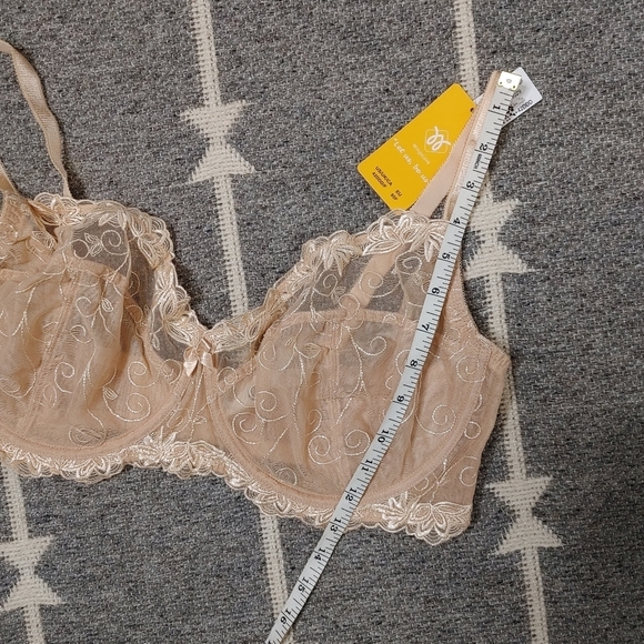 NUDE lace underwire unlined bra 42DDD/F - Picture 3 of 6